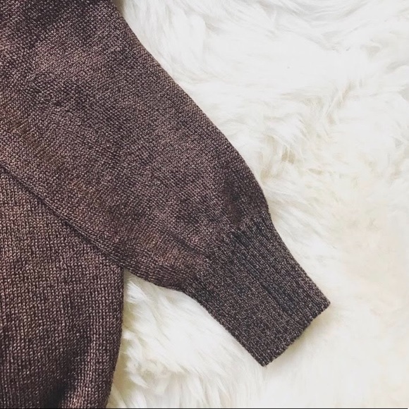 Free People Gold Dust Pullover in Brown NWOT M - Picture 5 of 8